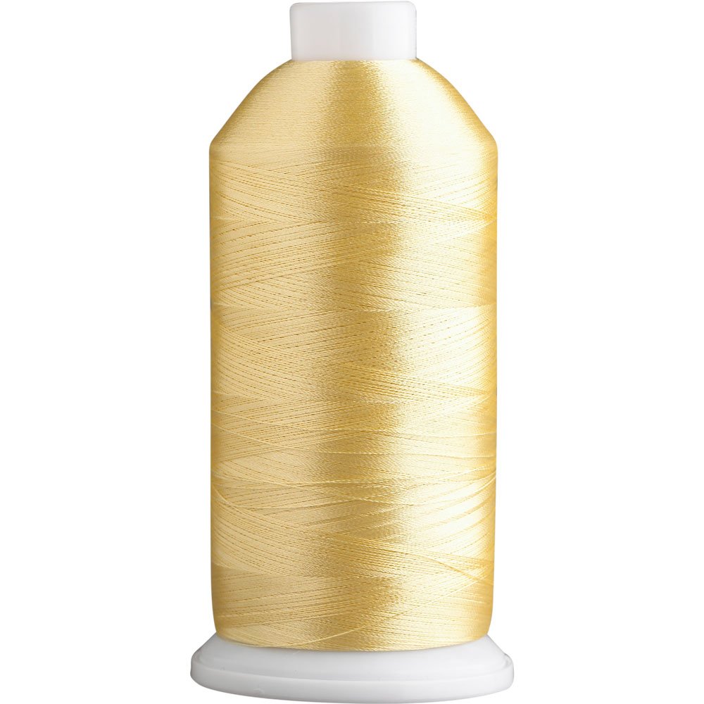 Superpunch SuperB Embroidery Thread 40wt, 5000 m Cone, Yellow Mimosa 601