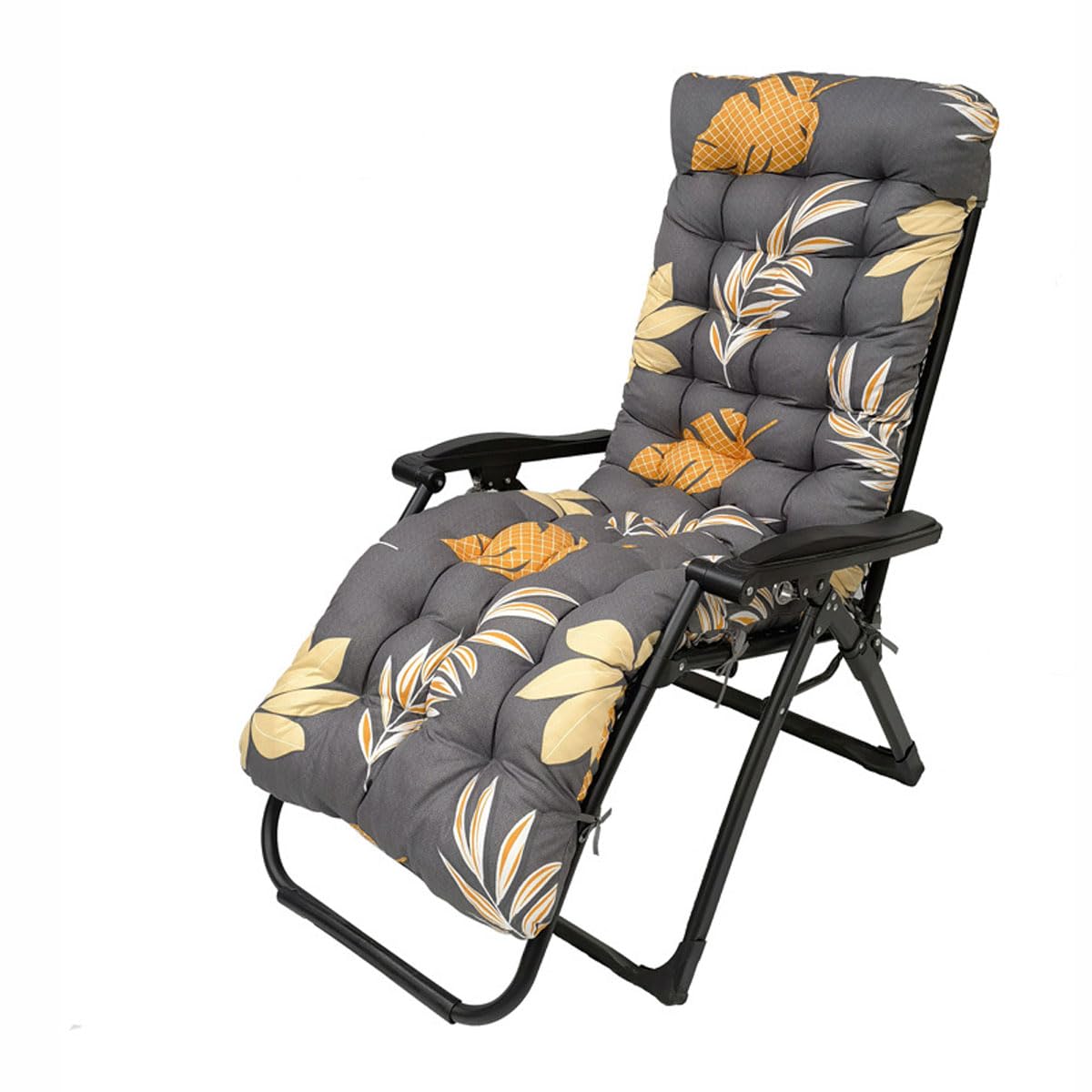 SerendipitousWhisper Sun Lounger Cushion Pad Thick Replacement Sunbed Cushion Anti Slip Recliner Cushions Only Lounge Chair Pads For Patio Garden Indoor Outdoor Holiday Relaxer(Not Including Chair)