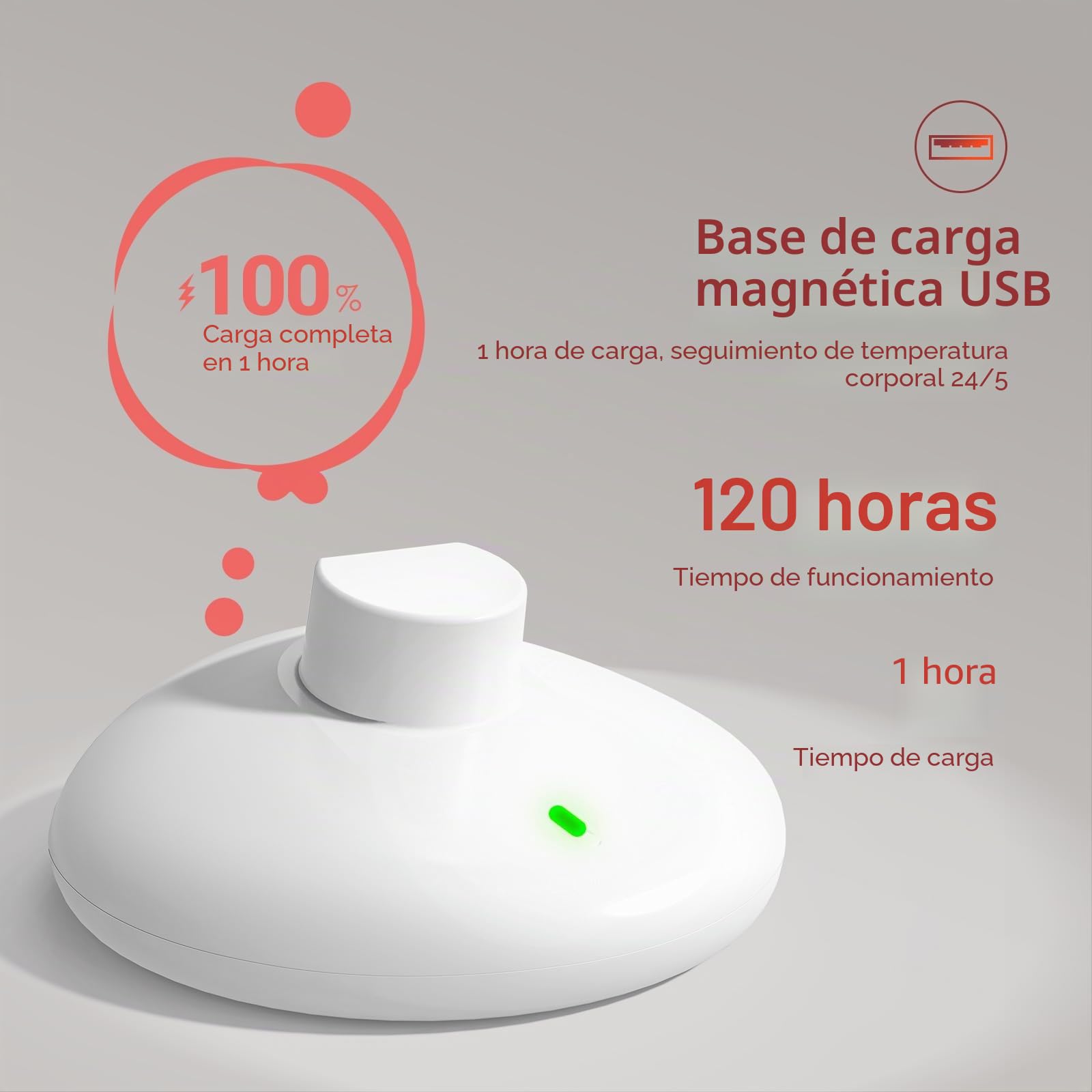 Femometer Anillo Inteligente Seguimiento Fertilidad Ovulación Sensor Temperatura Sincronización Automática Talla 7