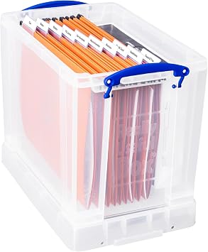 Really Useful Box Plastic Storage 19 Litre Clear (Pack Of 4)