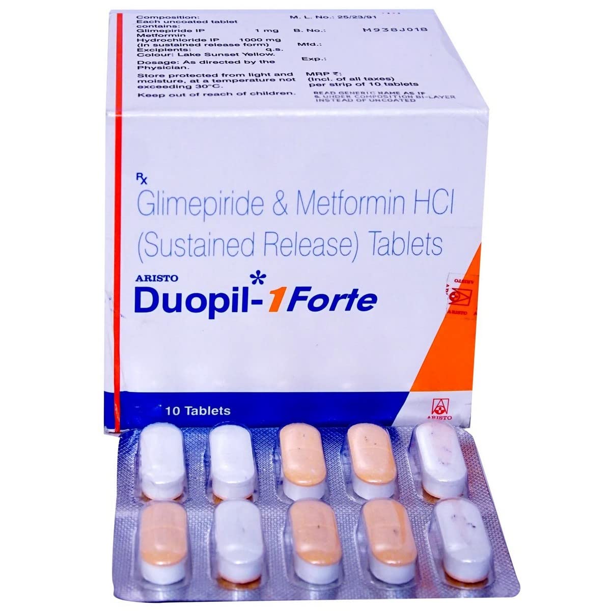 DUOPIL 1FORTE - Strip of 10 Tablets
