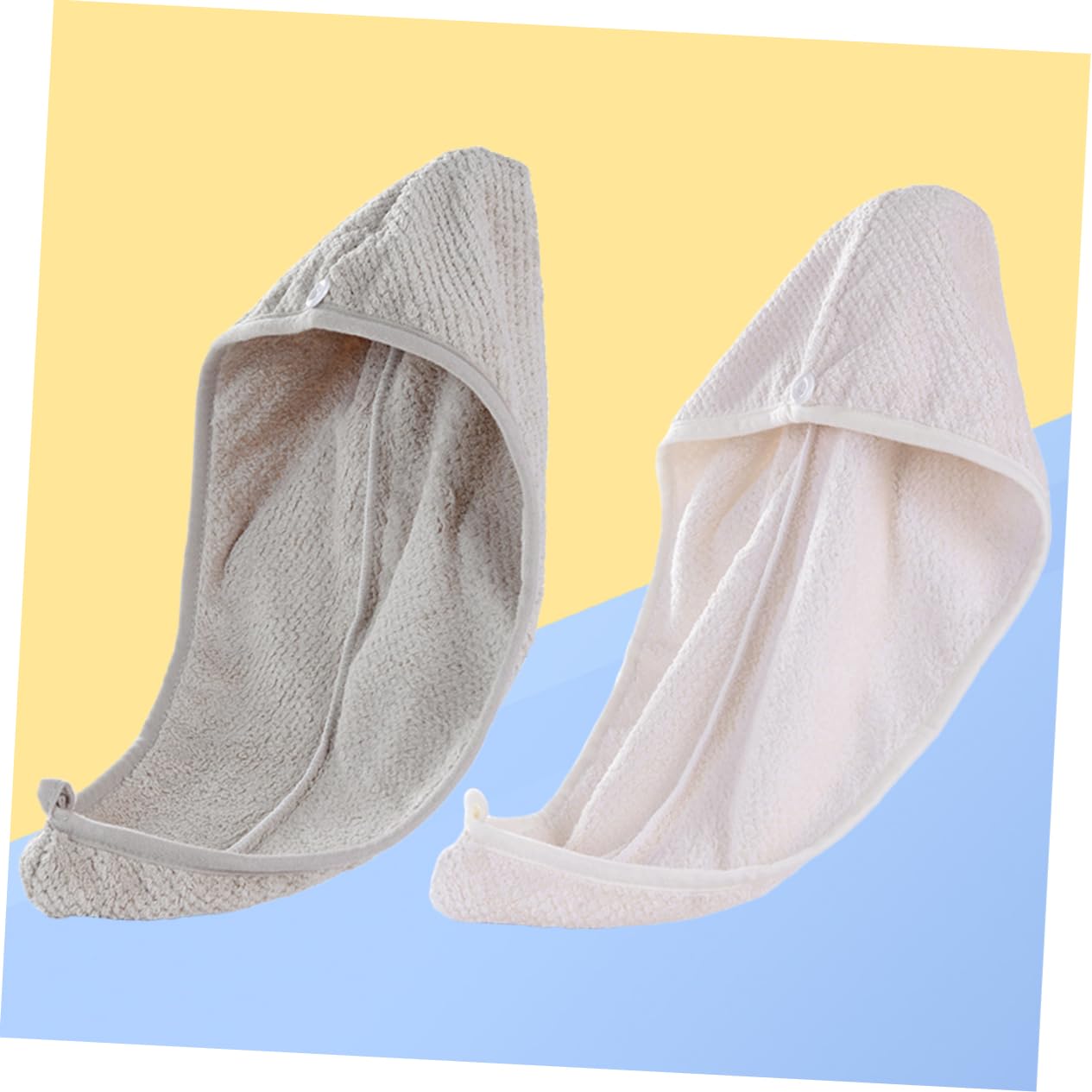 Beavorty 4piezas Toalla De Microfibra para Secado Rápido Gorro Absorbente para Cabello Húmedo Aleatorios para Uso Casa y Viajes