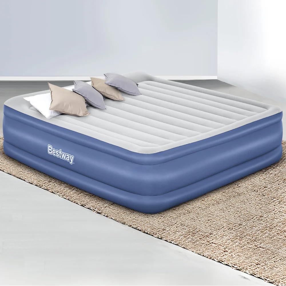 Bestway 67692-3 Materasso Gonfiabile Matrimoniale da 2.03 m x 1.93 m x 56 cm con Pompa Integrata