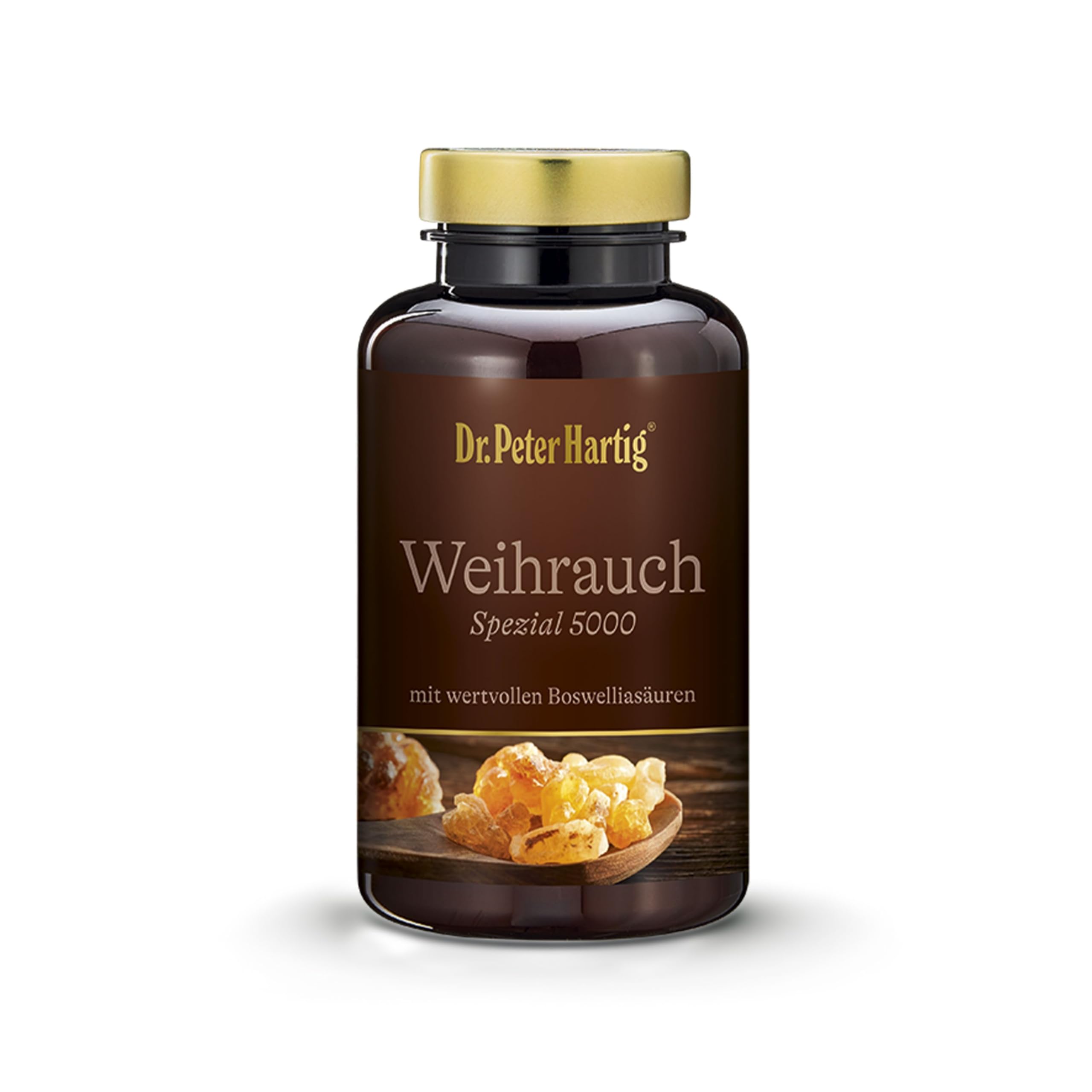 Dr. Peter Hartig Weihrauch SPEZIAL 5000 150 Kapseln 5-Monats-Vorrat aus indischem Weihrauch Boswelliasäuren Vitamin C Laborgeprüft Lactose- Gluten- und Hefefrei