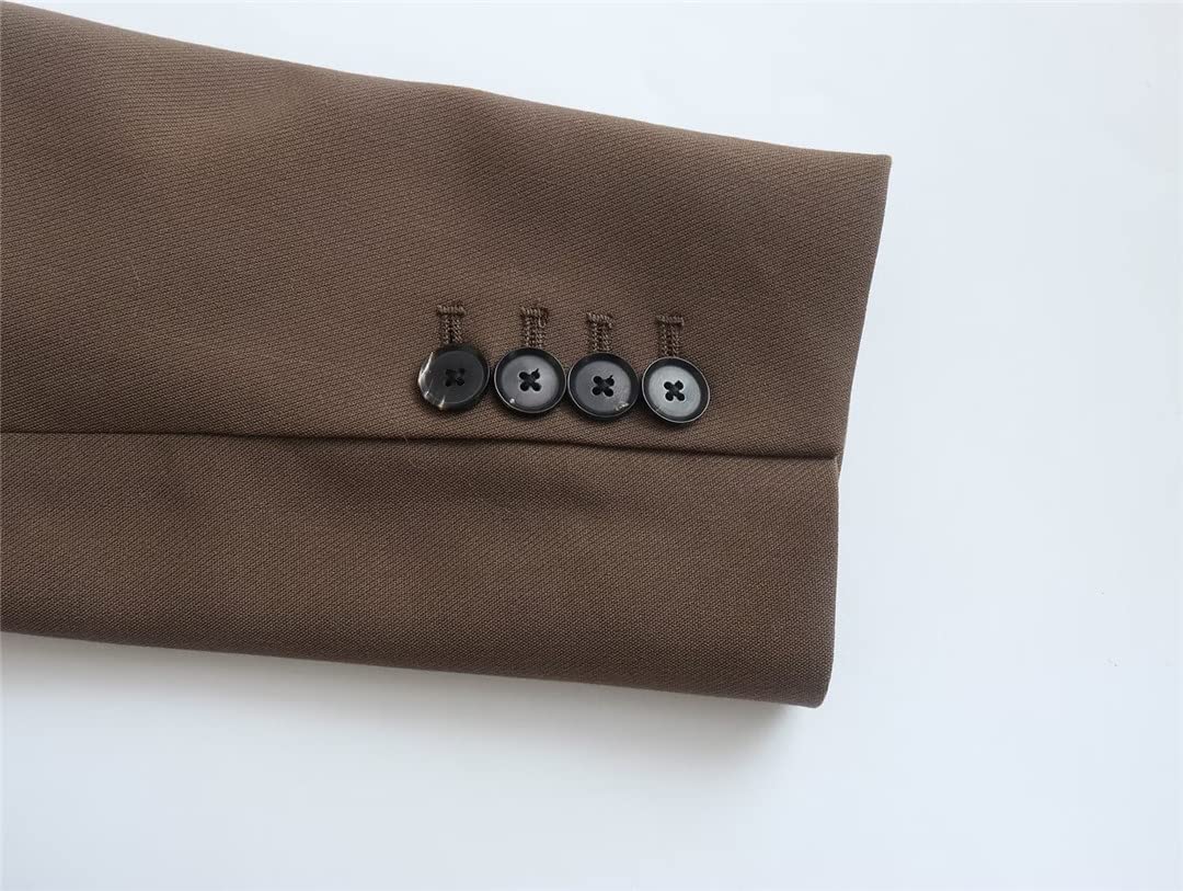 Traje de mujer para otoño e invierno con cremallera, pantalones largos básicos para exteriores, Chaqueta., S