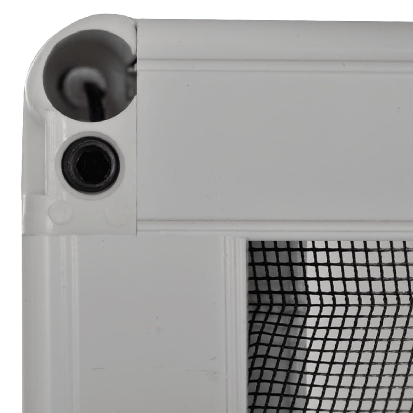LAPOOH Insektenschutz-Plissee für Fenster, Fliegengitter Fenster, Fliegenschutz Fenster, Pollenschutzgitter Fenster, Insektengitter Fenster, Insektennetz, Fensternetz, Aluminium 60 x 80 cm