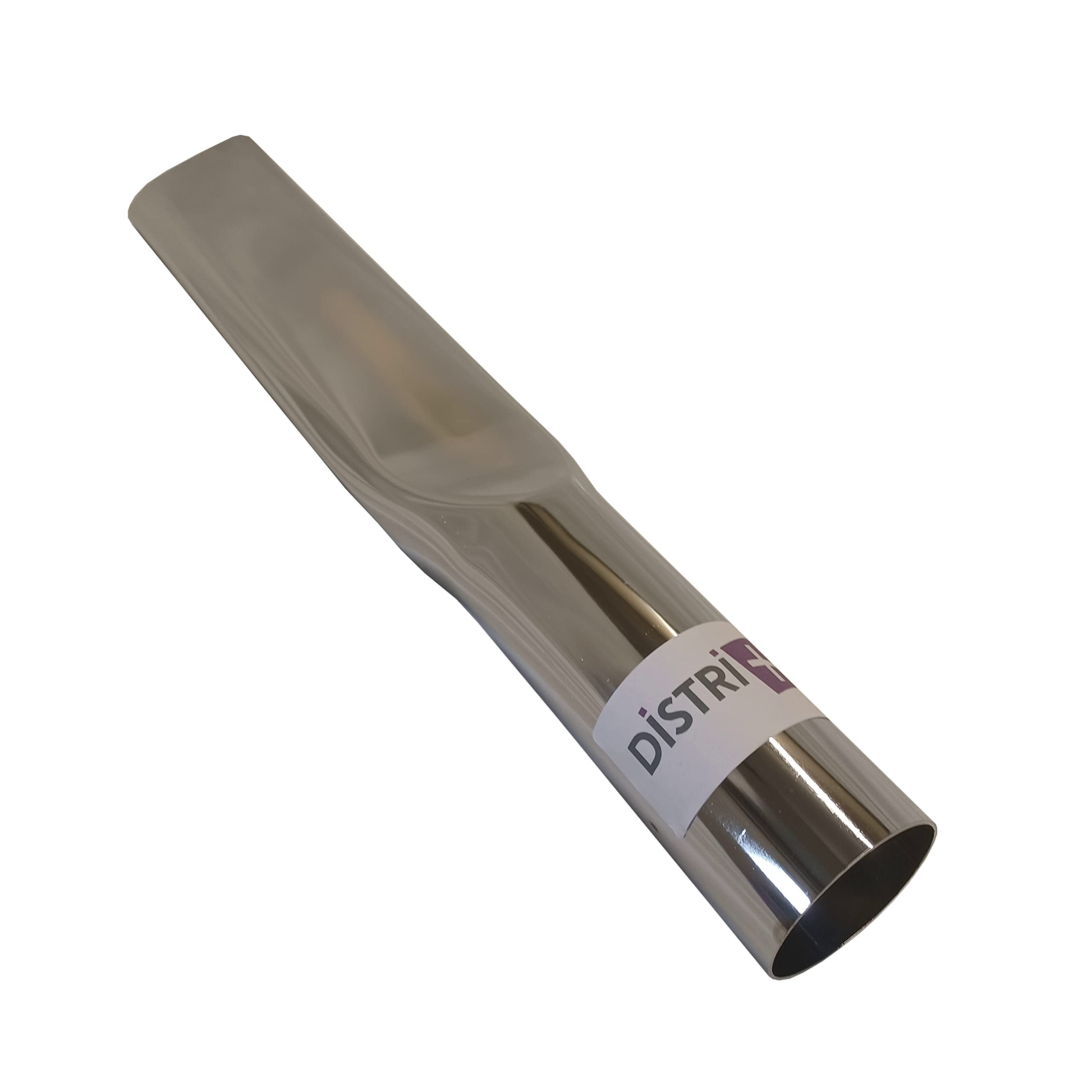 Boquilla larga de metal de acero cromado para cabezal aspiradora – Diámetro: 50 mm – Longitud 40 cm