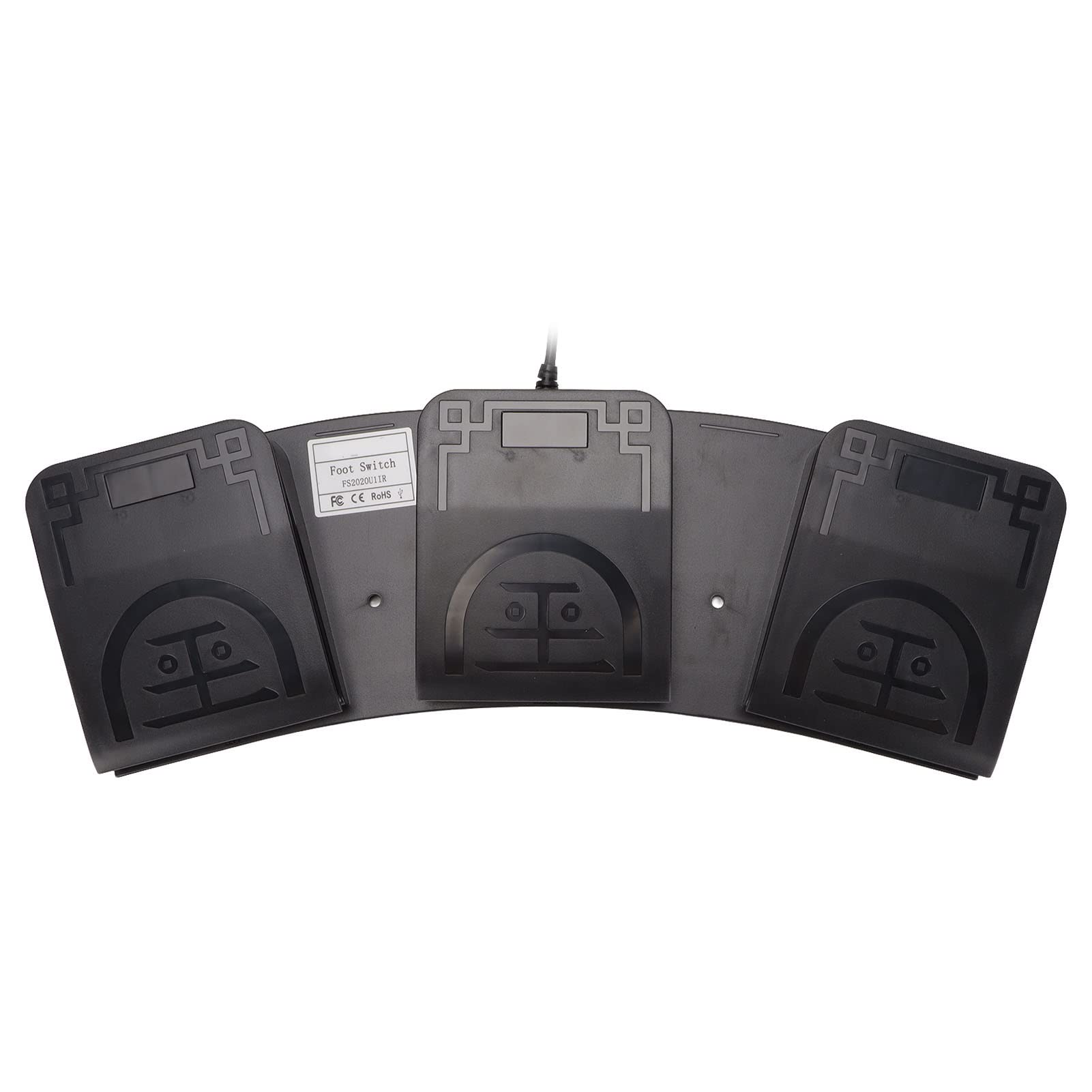 FS2020U1IR USB Foot Controller a Pedale Programmabile a 3 Tasti, Tastiera Ergonomica, Controllo Multimediale di Gioco per PC, Computer Portatile, Zoom di Gioco con Trascrizione, Plug and Play