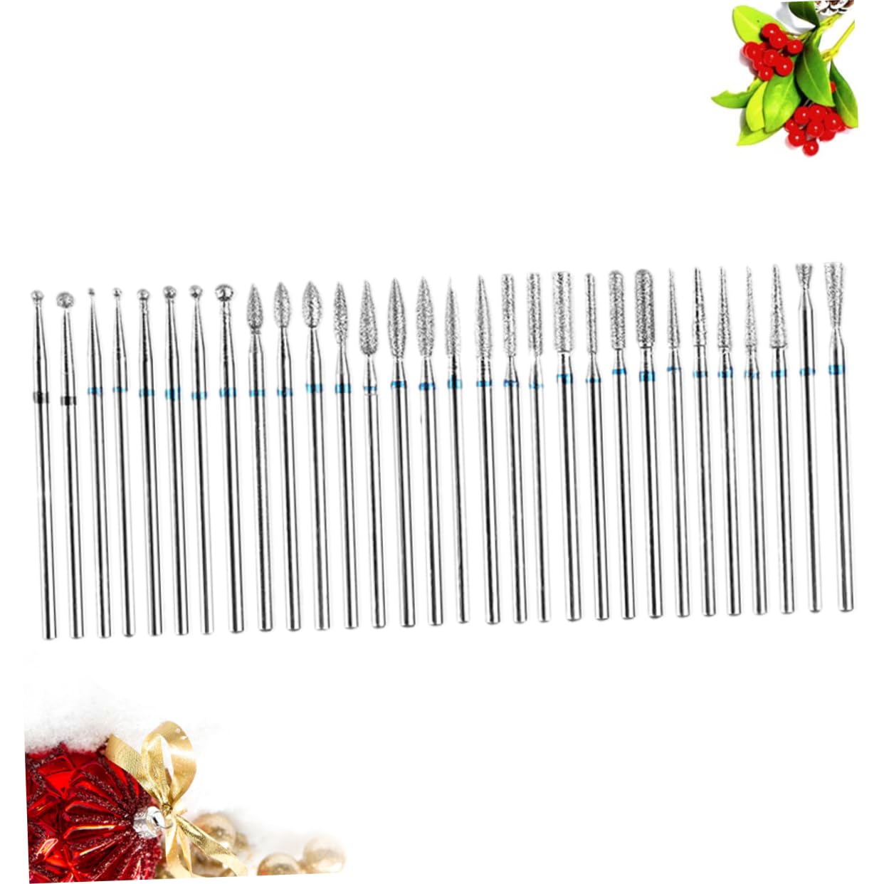 FRCOLOR 90piezas Brocas De Manicura Metálicas Para Taladro De Uñas Herramientas Portátiles Para Limpieza De Cutículas y Pulido De Uñas Para Salones y Uso Personal