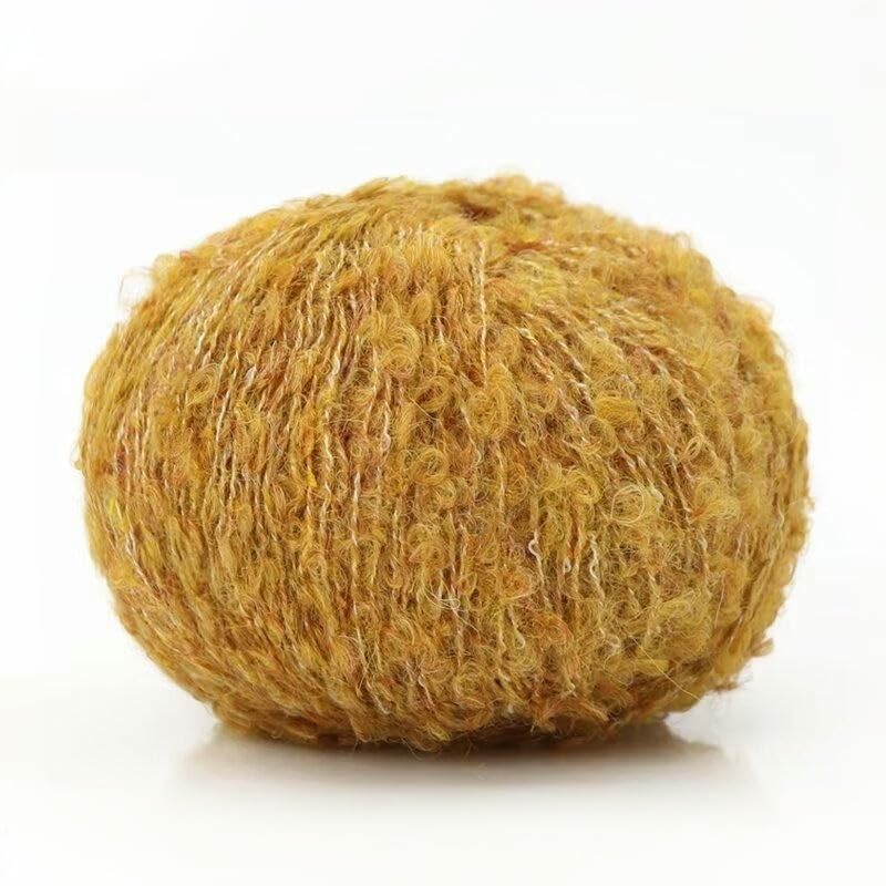 10/20/30 Rollos de Hilo Bouclé de 25 g, Hilo de Lana de Colores Tejido a Mano, para Bufandas, Suéteres, Gorros, Mantas y Chales de Ganchillo DIY