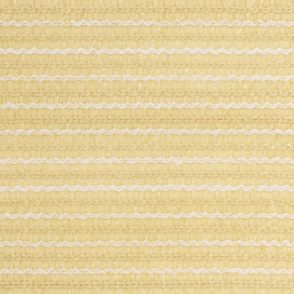 vidaXL Toldo para Balcón Parasol Pantalla Privacidad Malla Ocultación Patio Jardín Terraza Protección Impermeable HDPE Beige 120x400 cm