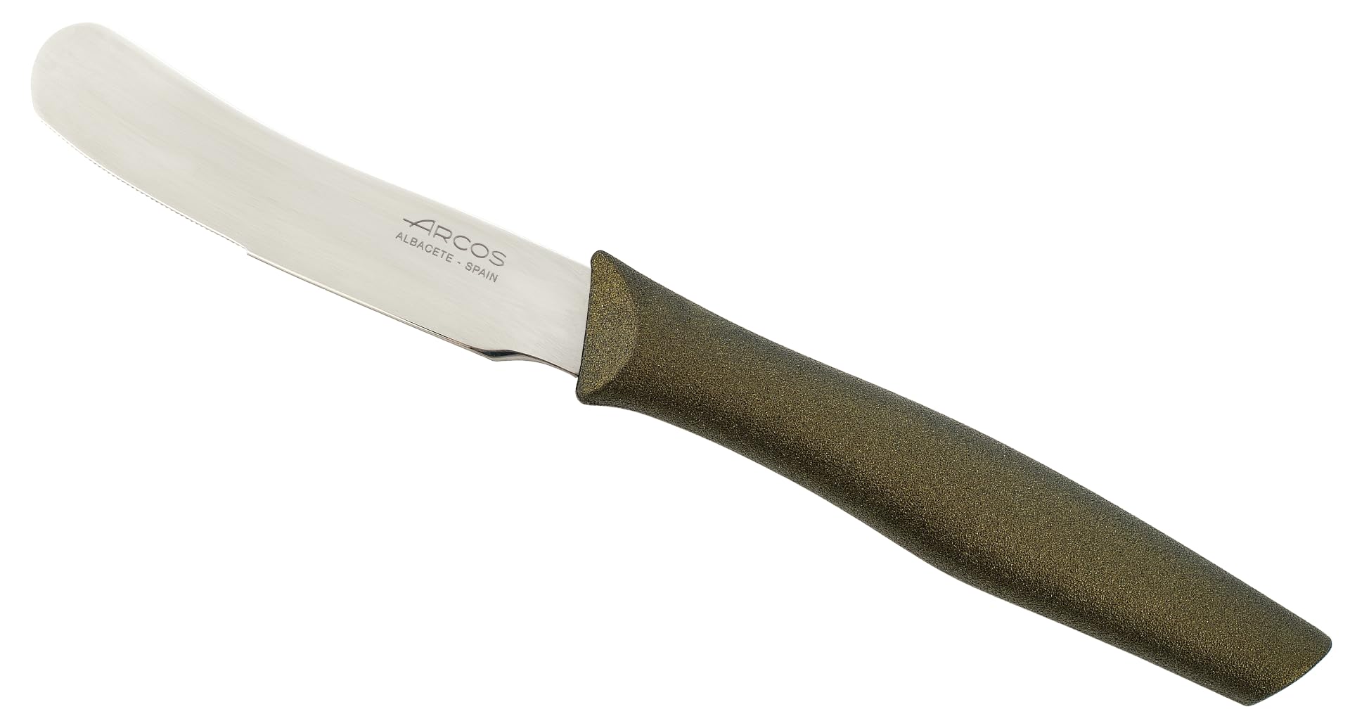 Arcos Nova - Cuchillo Mantequilla - Acero Inoxidable de 70 mm - Mango Polipropileno Oro metálico