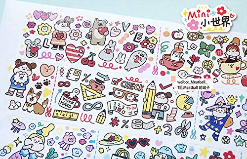 Amazon | マスキングテープ meatball 人物 特殊インク 手帳 DIY ギフト