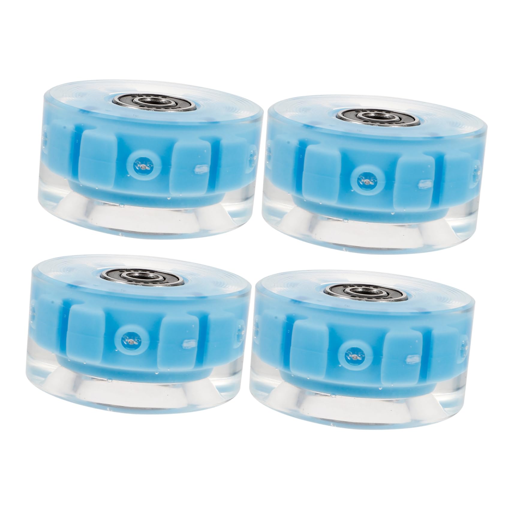 Hohopeti Flashing Wheels for Roller Skates 4 Pack Skates Accessories Wheel High Elasticity Rubber