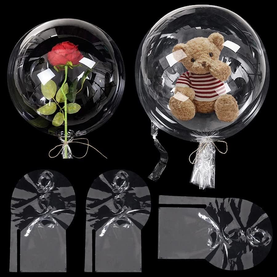 Wide Mouth Bobo Balloons 30 Inch - Clear Balloons to Fill with Confetti & Toys for Kids Birthday Party Decorations, Baby Showers, Teens Events (10PCS)