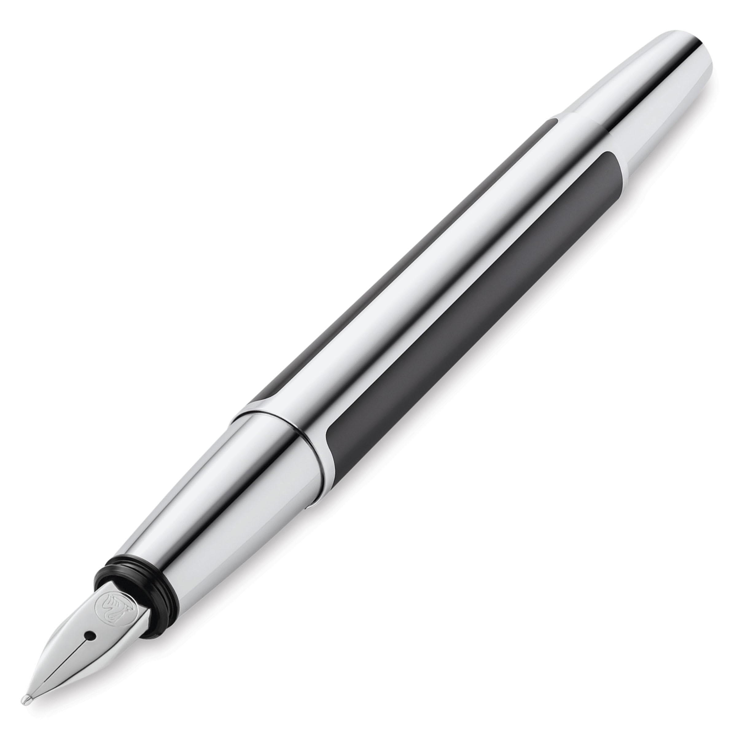 Pelikan Füllhalter Pura P40, Anthrazit, Feder M (mittel), hochwertiger Patronenfüller im Geschenk-Etui, 822619