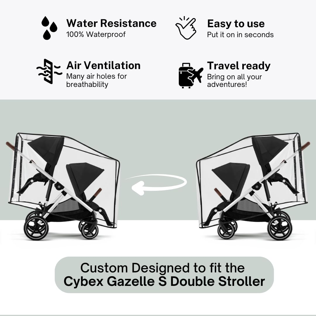 サイベックス ガゼルs 専用 レインカバー 2枚 サイベックス（CYBEX） 正規品 ガゼル S レインカバー cybex GAZELLE S