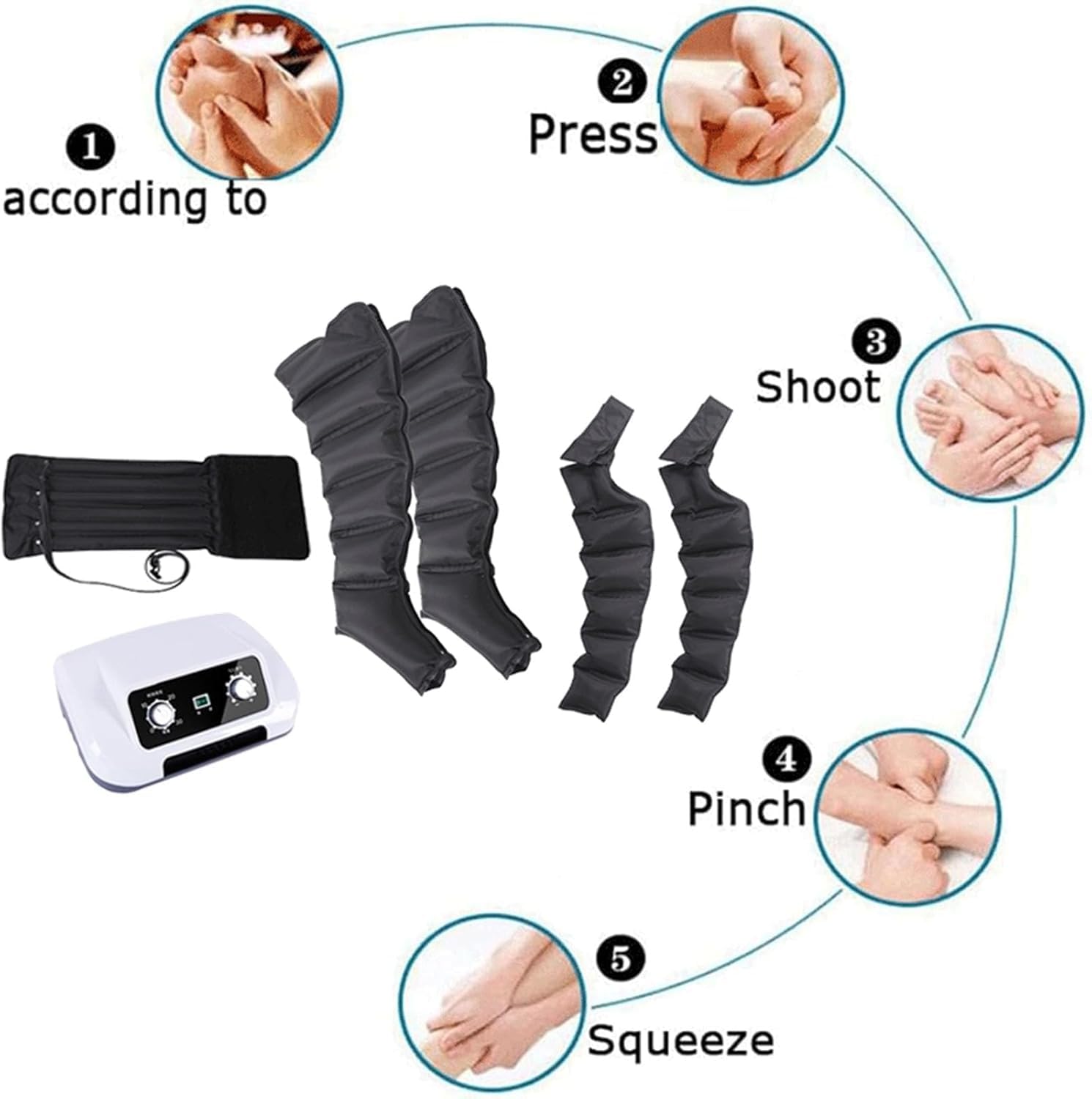 Pressoterapia Gambe︱ Macchina per Pressoterapia a Casa︱ Linfodrenaggio Gambe︱Massaggiatore Gambe Linfodrenante︱ Pressoterapia Linfodrenaggio Cellulite︱ Massaggio Gambe