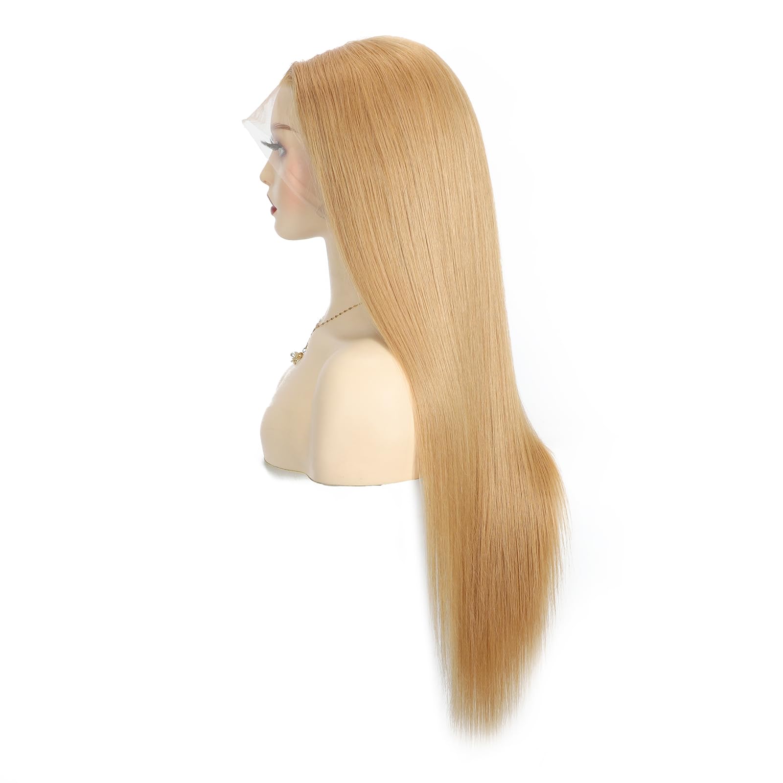 Beeline Honey Blond 28# długie proste włosy 100% Remy wstępnie plucked, długość włosów 55 cm