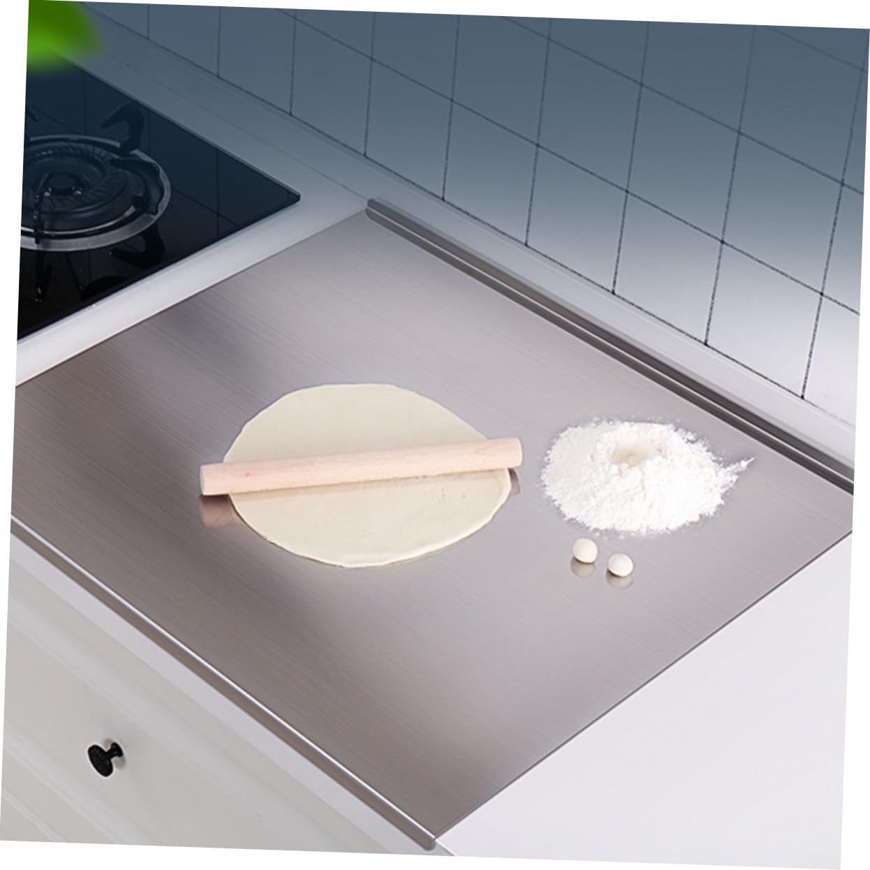 Tagliere da Cucina in Acciaio Inox per Impasto e Verdure