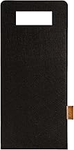 MIQIO® Design Felt Bottle Bag, 40 cm x 17 cm, Gift Packaging for Wine Bottles or Champagne Bottles, Sustainable Felt Bottle Bag, Oekotex, Black