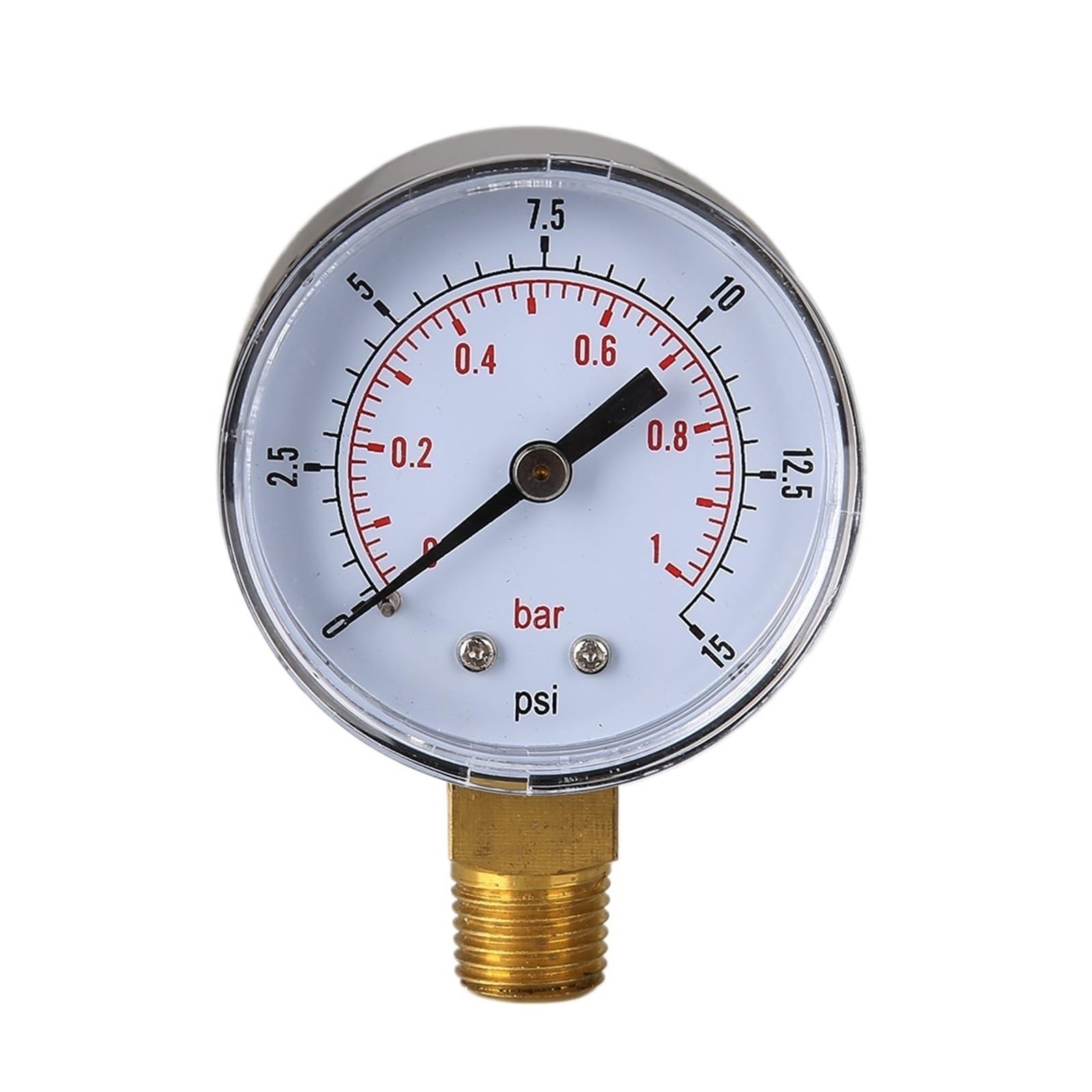 Manomètre basse pression 50mm haute précision 0-1 bar filetage 1/4