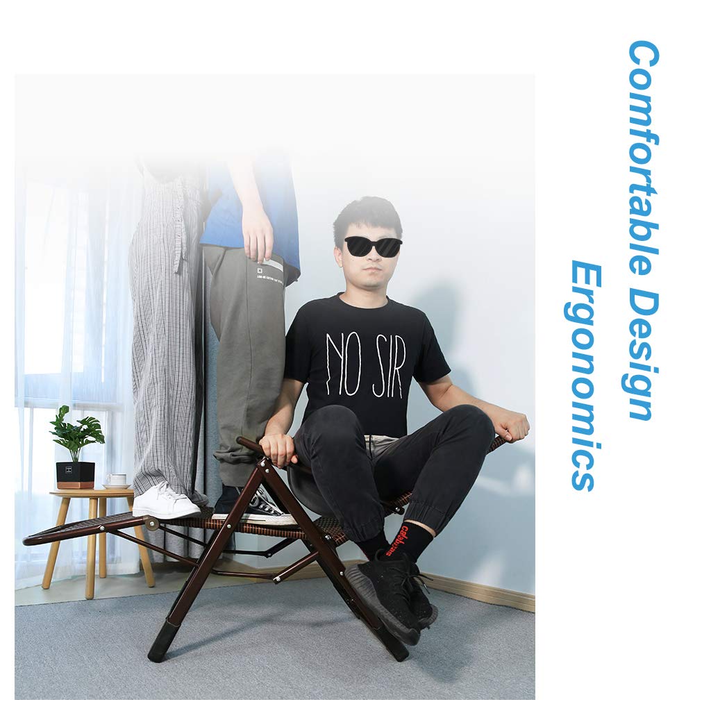 Amazon｜籐リクライニングガーデンチェア屋外ガーデン家具| 折りたたみ