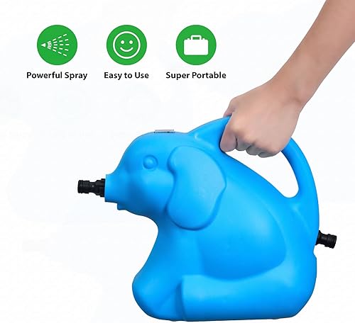 Miniatura 6 de Ducha portátil para campamento, 5 modos de pulverización para jardín, bomba de ducha portátil, sistema de lavado de bobinas de manguera, lavadora de