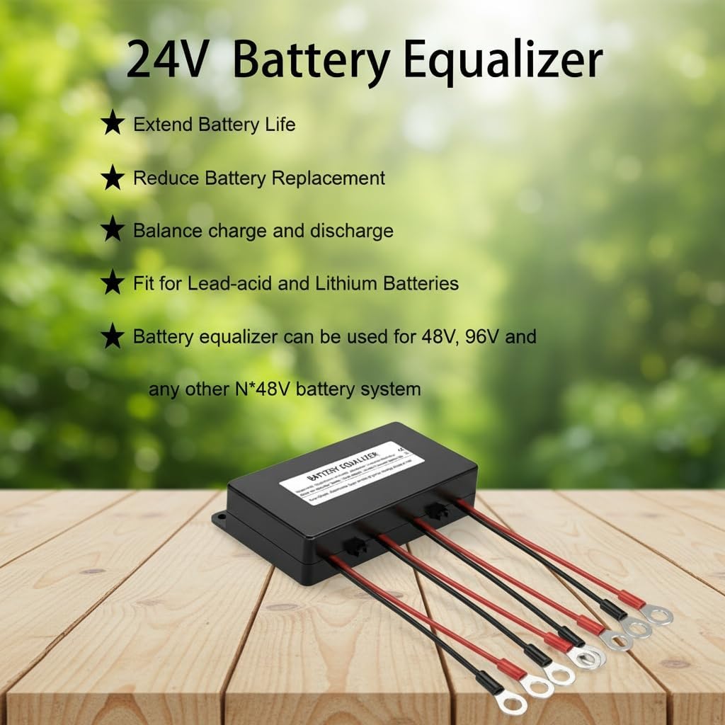 HA02 Battery Equalizer, Solar System Balancer Equalizer Lead Acid Battery Charger Regulator,Optimizing Current 0-10A,Single Battery Voltage 0-10V