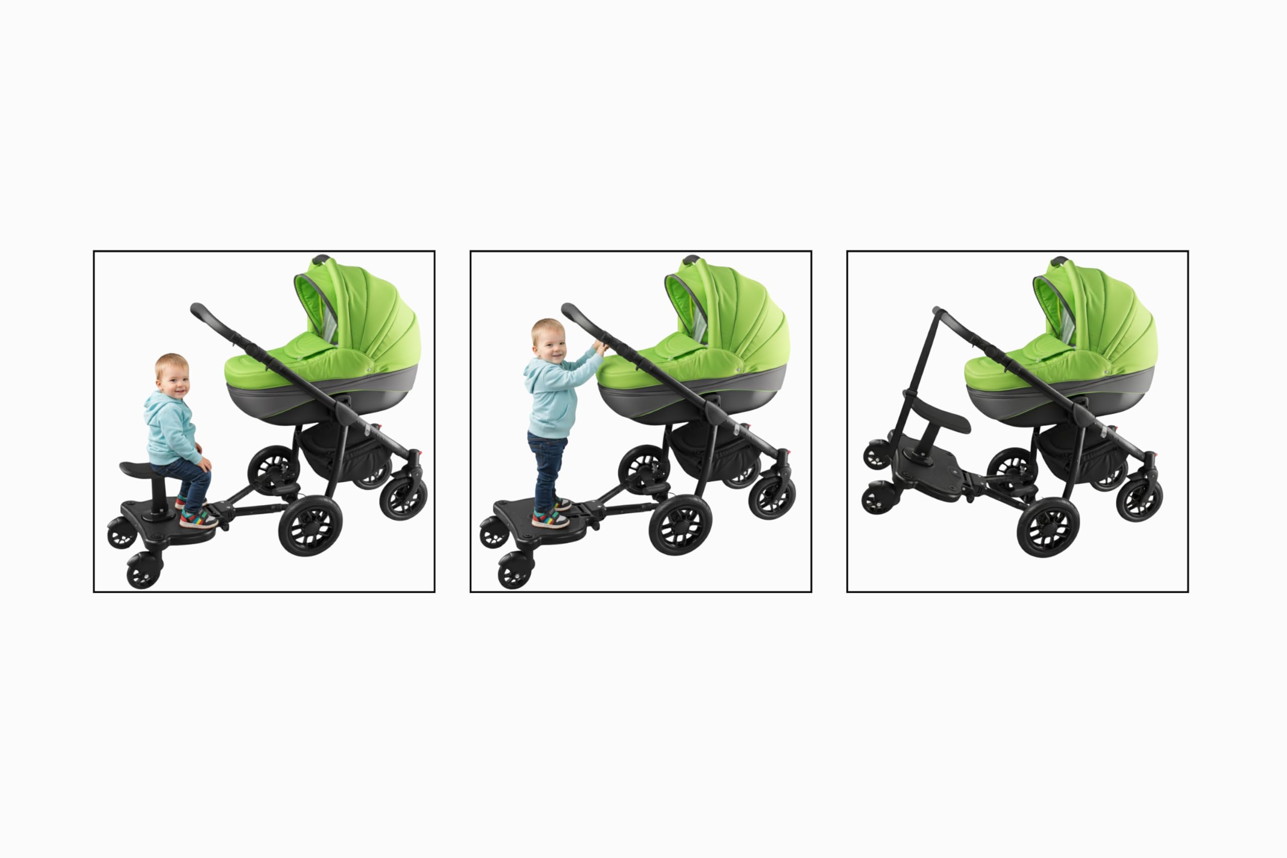 Patin carrito bebe universal Patinete con asiento para carro de bebé universal Tabla para carrito de bebe con asiento