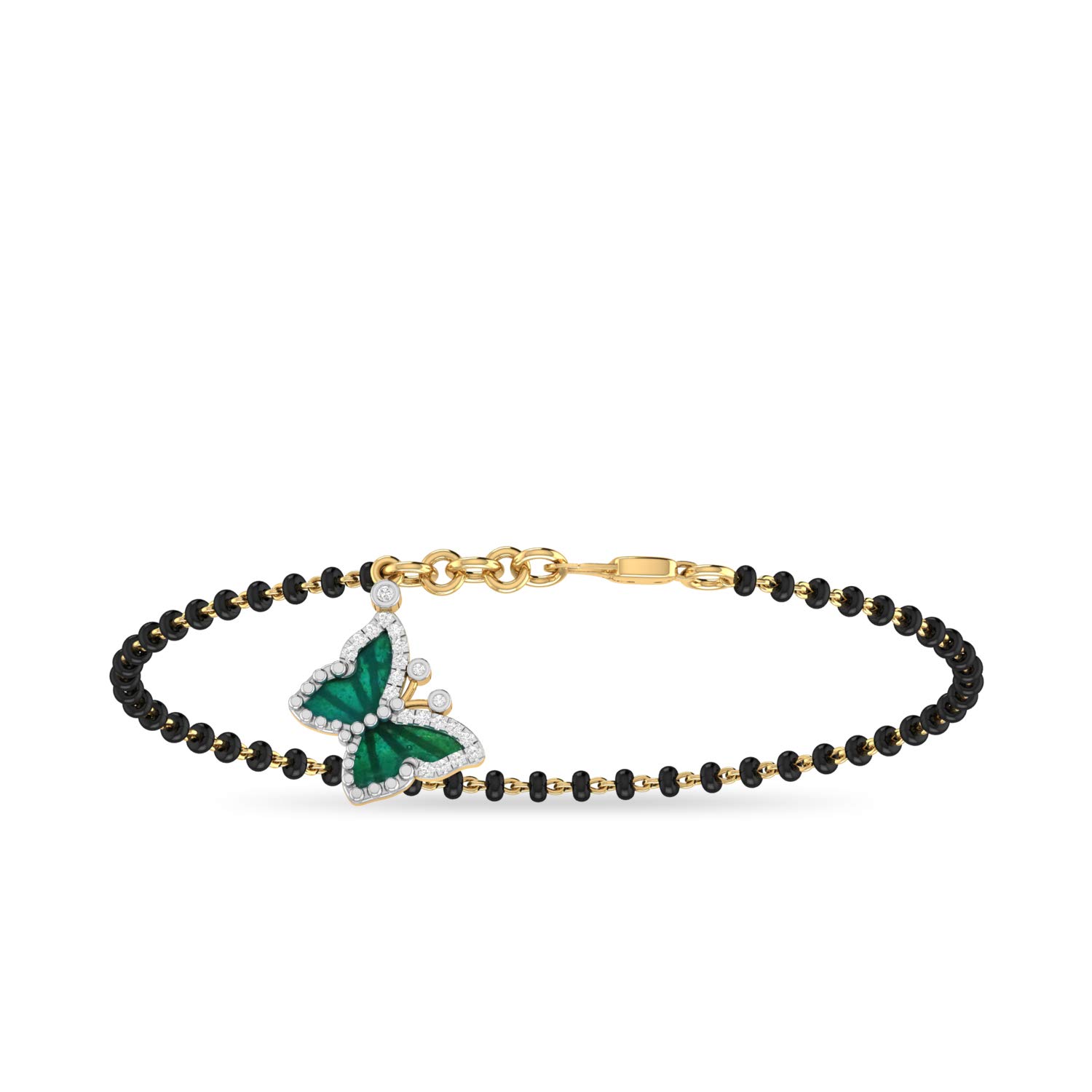 18k (750) Yellow Gold and Diamond Bracelet for Women