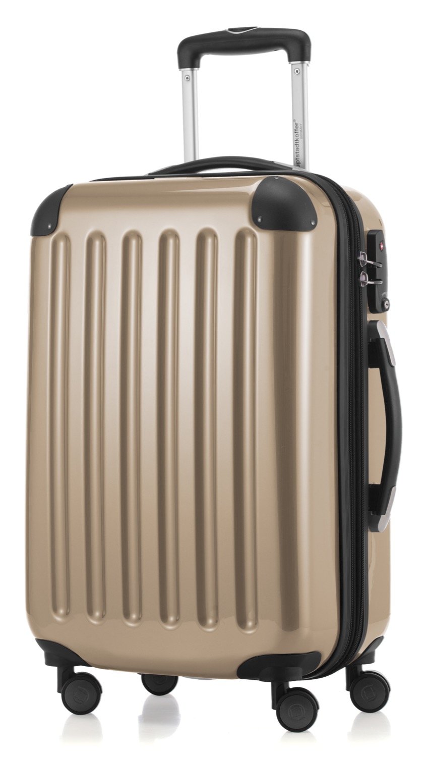 Hauptstadtkoffer - Alex - Hardshell Hand Luggage, Cabin Suitcase, 4 Double Wheels, TSA, 55 cm, 42 liters, Champagne