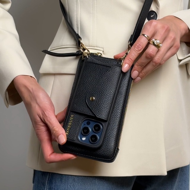 Amazon.com: Bandolier Expanded Pouch Leather Crossbody Phone Case