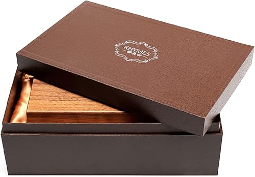 SOFTALK Caja de música de madera de 30 notas cajas musicales coleccionables hermosa melodía regalo de cumpleaños de Navidad caja de música de doble