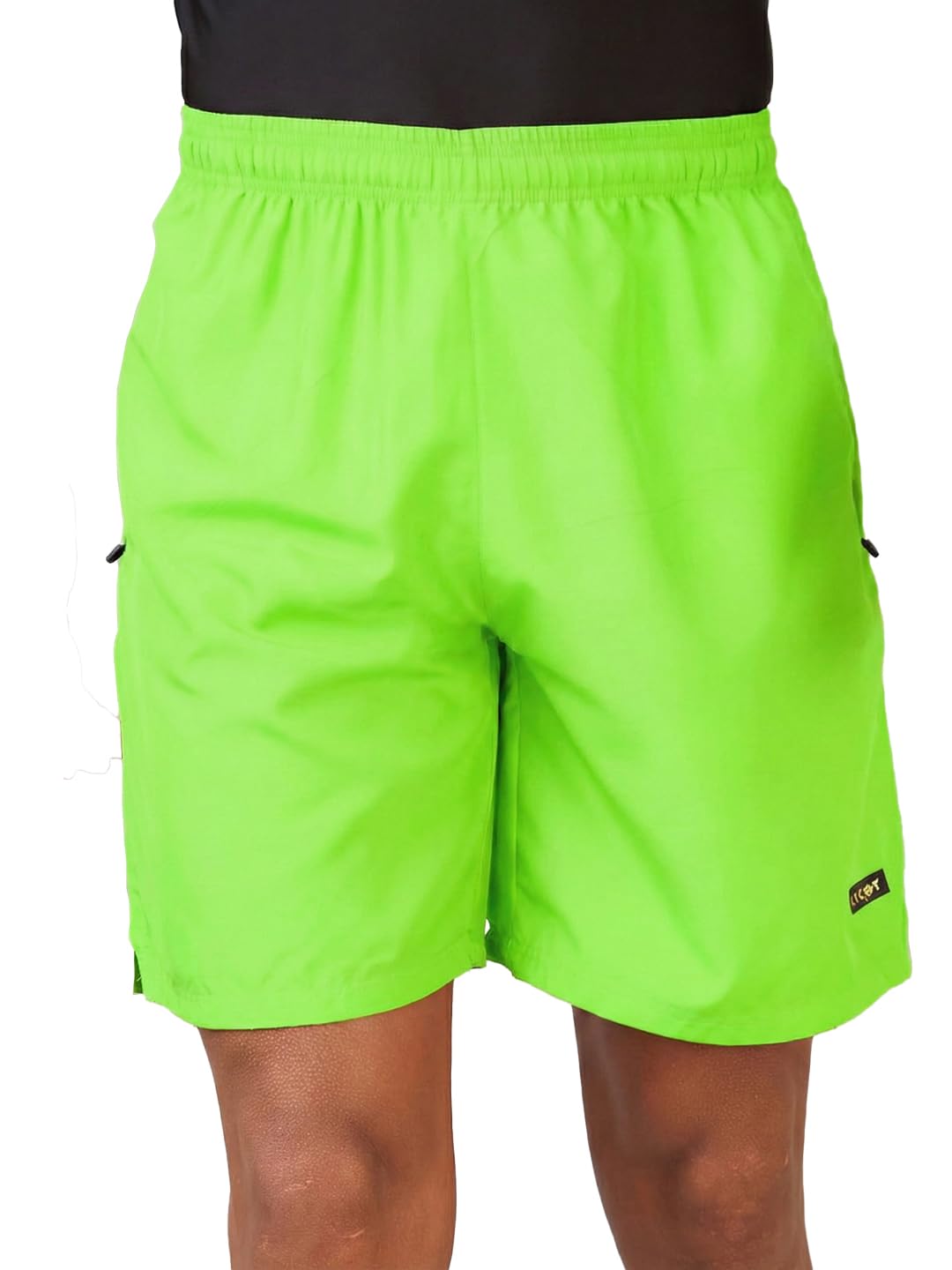 LYCOT Men's Quick-Dry Nylon Shorts | Lightweight Breathable Gym & Outdoor Workout Shorts with Elastic Waistband and Pockets-image-15