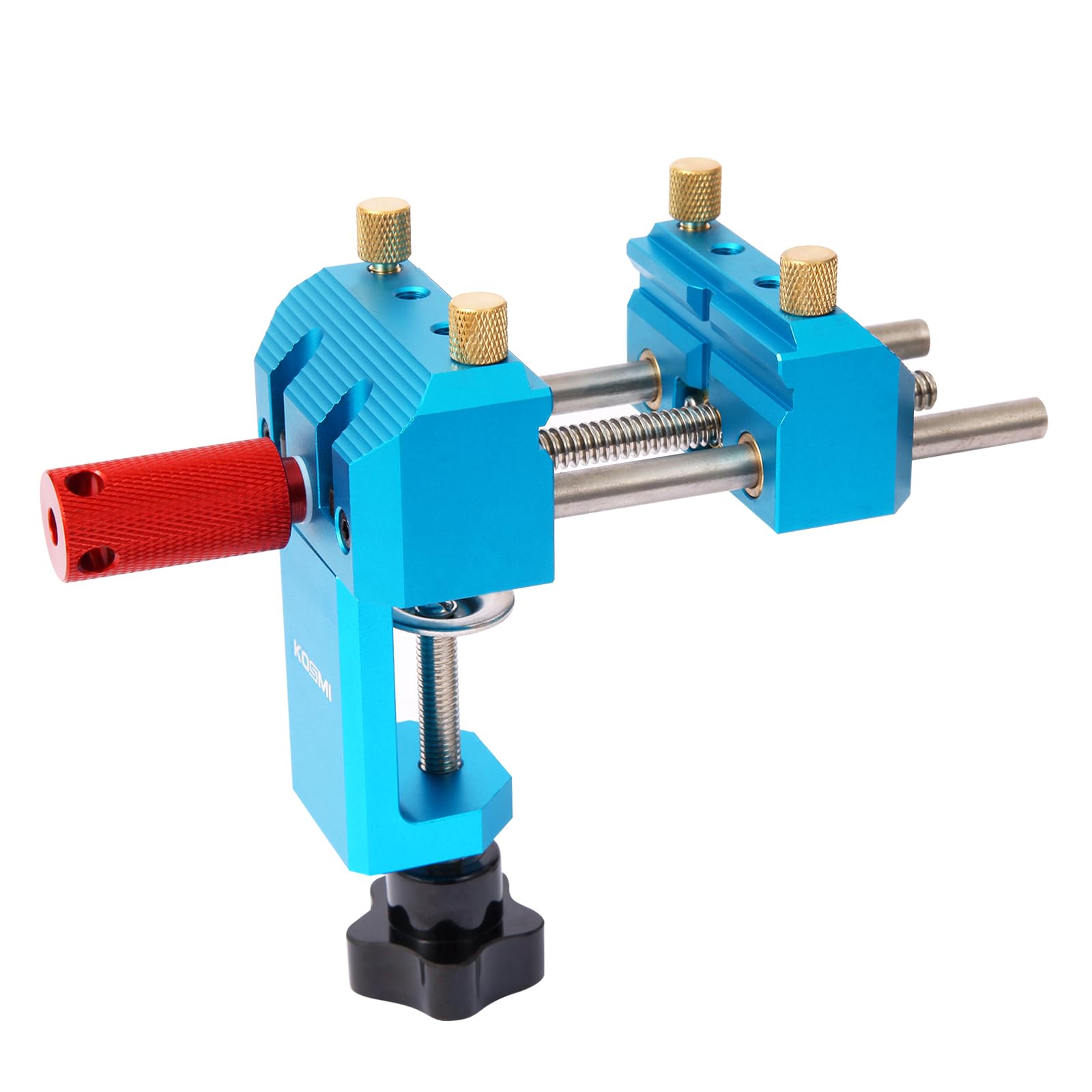 Kosmi Clamp-On Vise Repair Tool Portable Workbench Vise,Quick Release Wood Vise,Small Workbench Vise,Universal Drill Press Vise,Clamping Table Vise