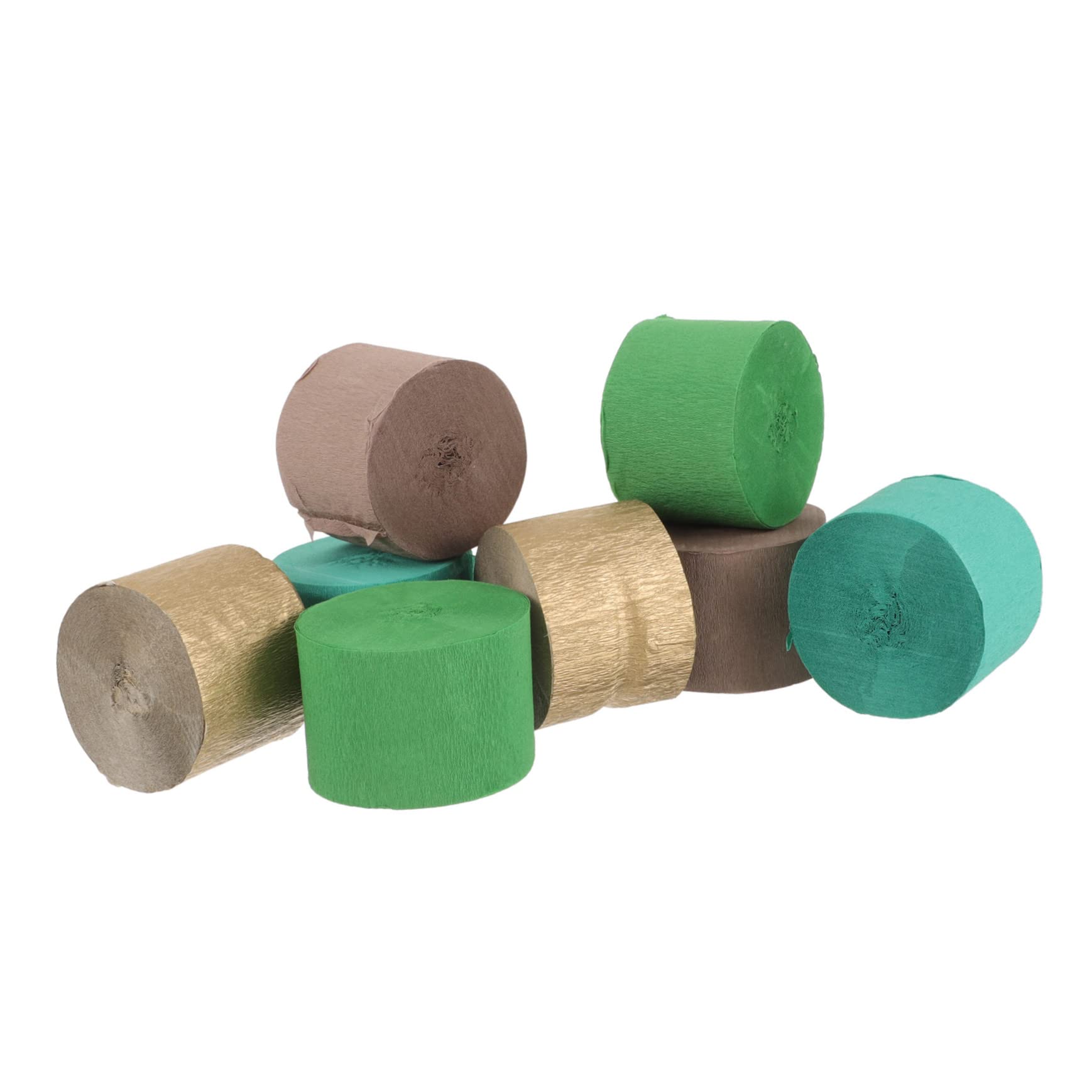 Operitacx Party Decorations 8 Rolls Crepe Paper for Art Craft Birthday Wedding Decor Easy to Cut