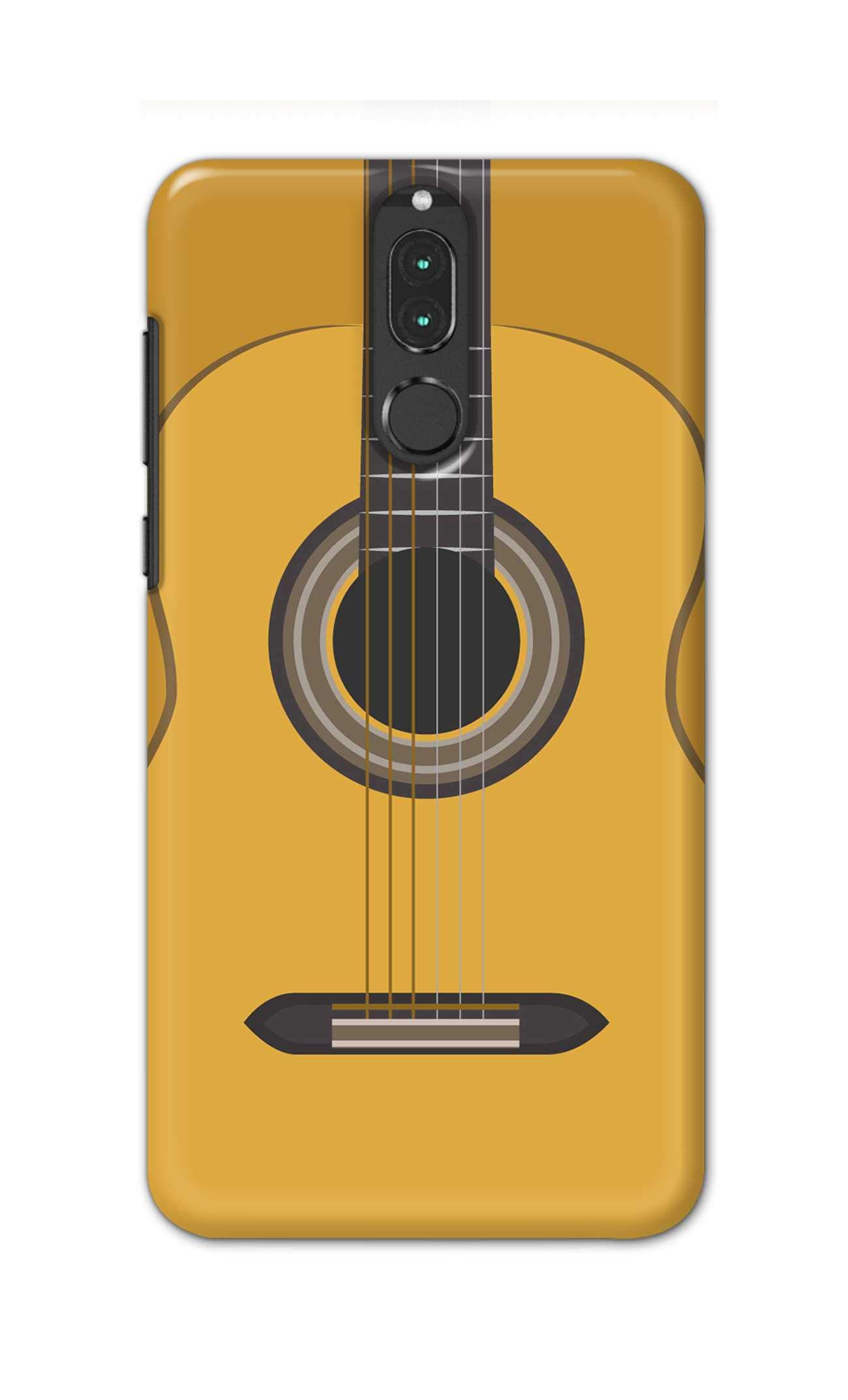 PRINTFIDAA Music Studio Guitar in Ochre Background Printed Designer Case for Huawei Nova 2i Back Cover