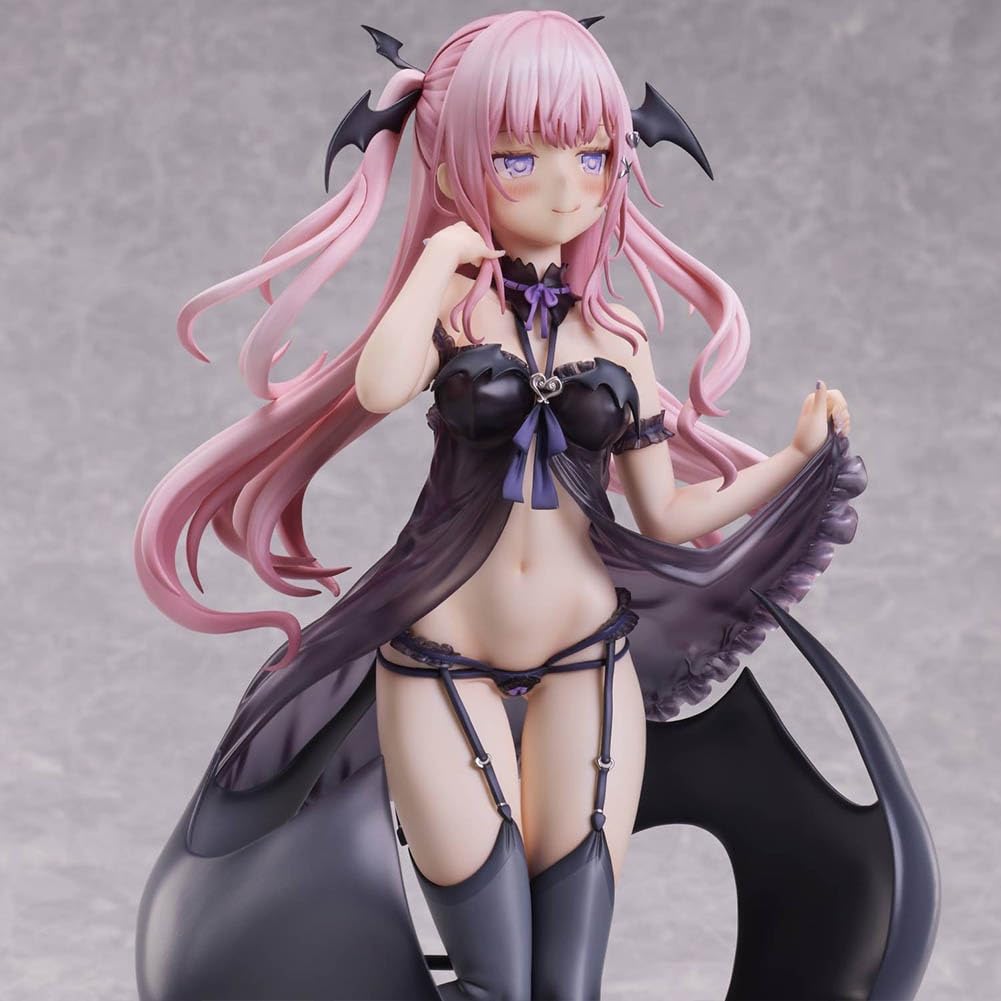 Succubus-chan - Figura de anime, ilustración de 28 cm | SweetDemon - Figura de acción de manga chica, modelo de pie de PVC, adorno de dibujos animados