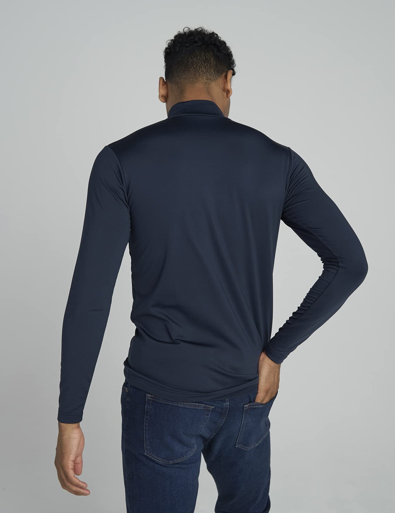 LAPASA Maglia Termica da Uomo con Collo Alto Finto in Micropile - Abbigliamento Termico Traspirante Maniche Lunghe Fodera in Pile Strato Base M102/M123/M132