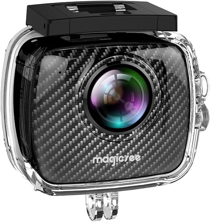 Magicsee P3 VR Video Camera 360 Degree 4K Panoramic Camera Dual 8MP Spherical Len 1520P 30FPS WIFI Sports Action Camera with Waterproof Case 30M