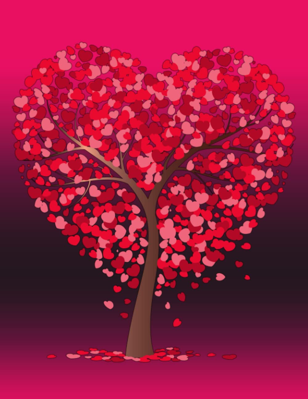 Tree of Hearts: Notebook of Tree of Hearts Journals for Women "8,5 × 11"Inch: Tree of Hearts tree journal diary notebook hearts journal Journal for Girls and Women cute gift