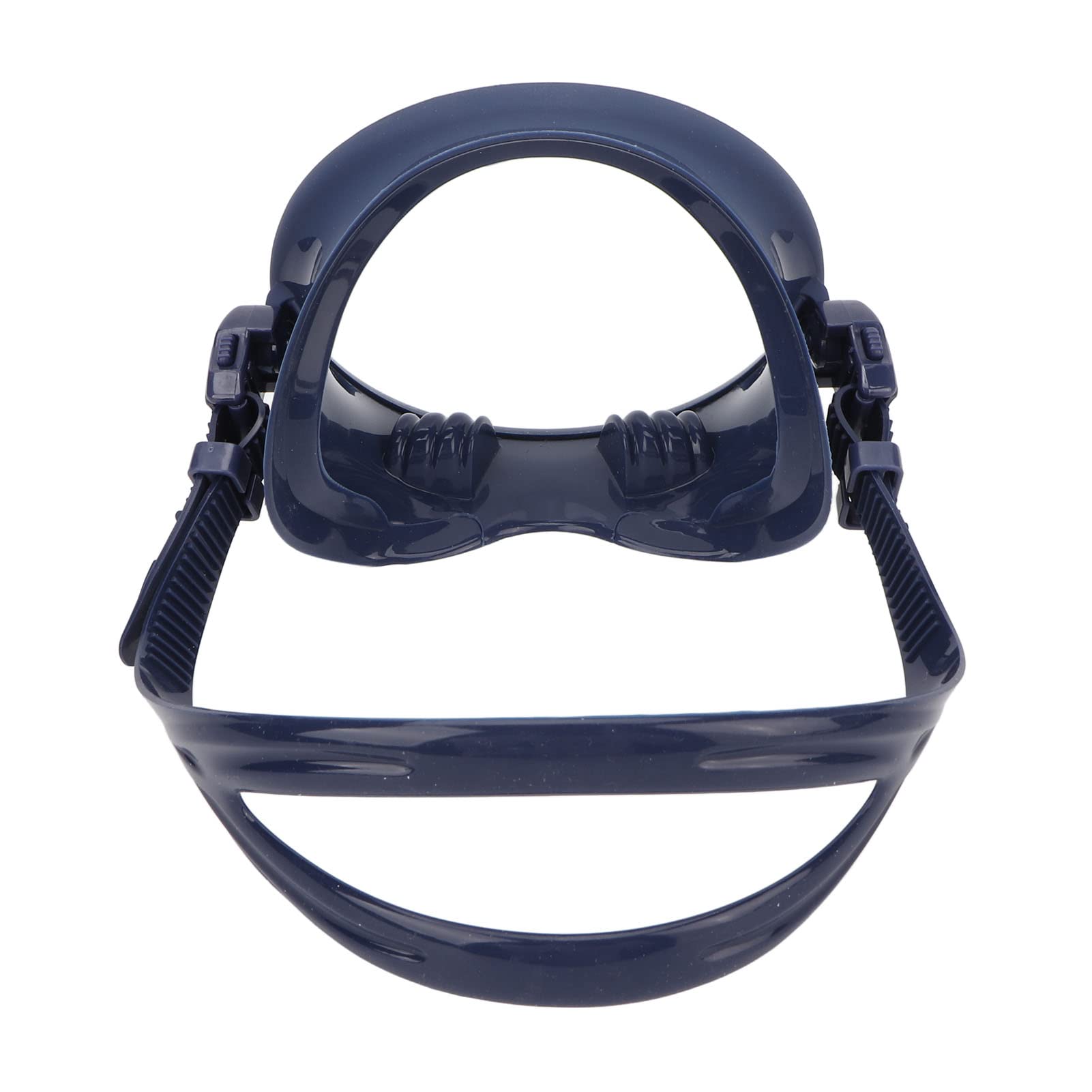 Asixxsix Máscara de buceo, gafas de buceo ovaladas sin empañamiento, gafas de buceo con máscara a prueba de fugas, gafas de snorkel de vidrio templado con visión ancha, ajustable para adultos (azul)