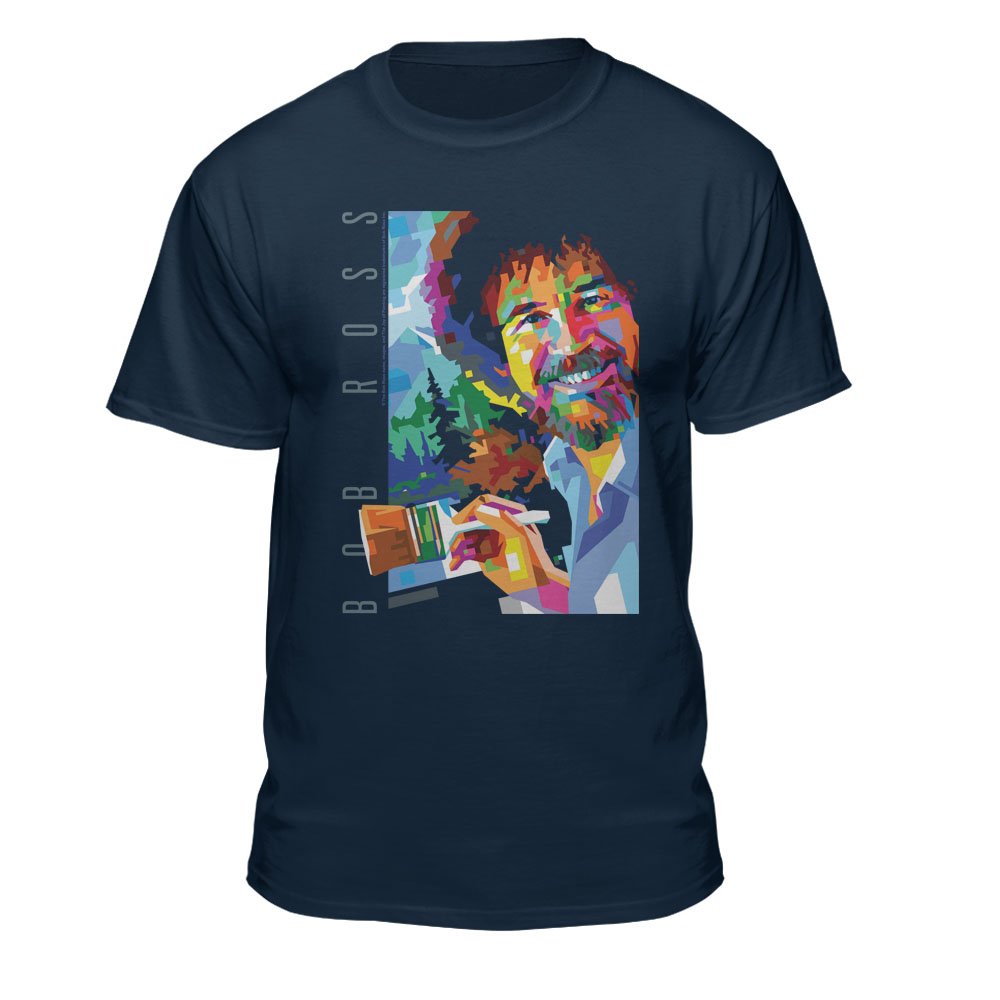 TeelocityBob Ross Classic Portrait Licensed T-Shirt