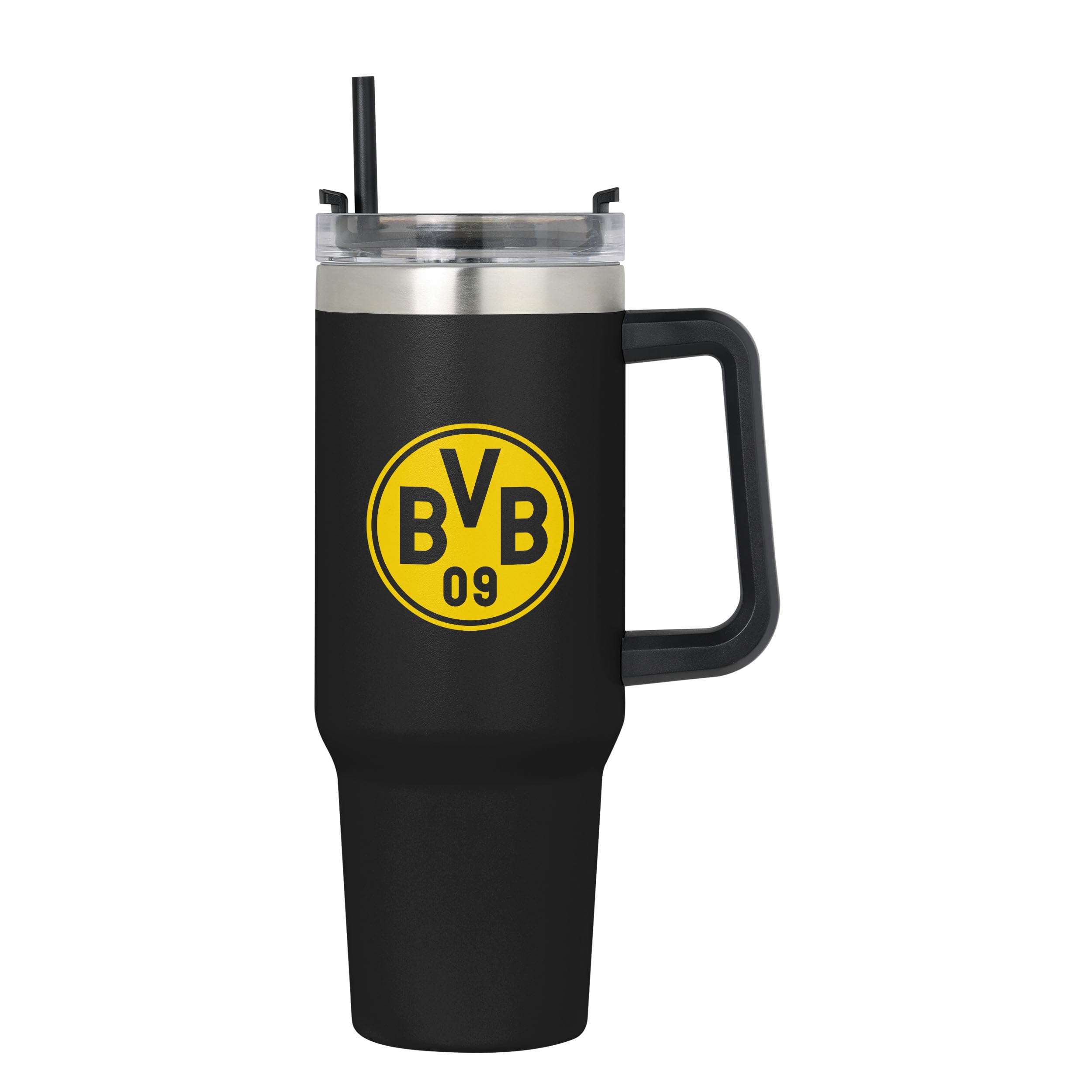 FOCO Offizielles Lizenzprodukt Borussia Dortmund Fußball Teamfarbe XL 1.1L/40oz Isoliert Reisebecher