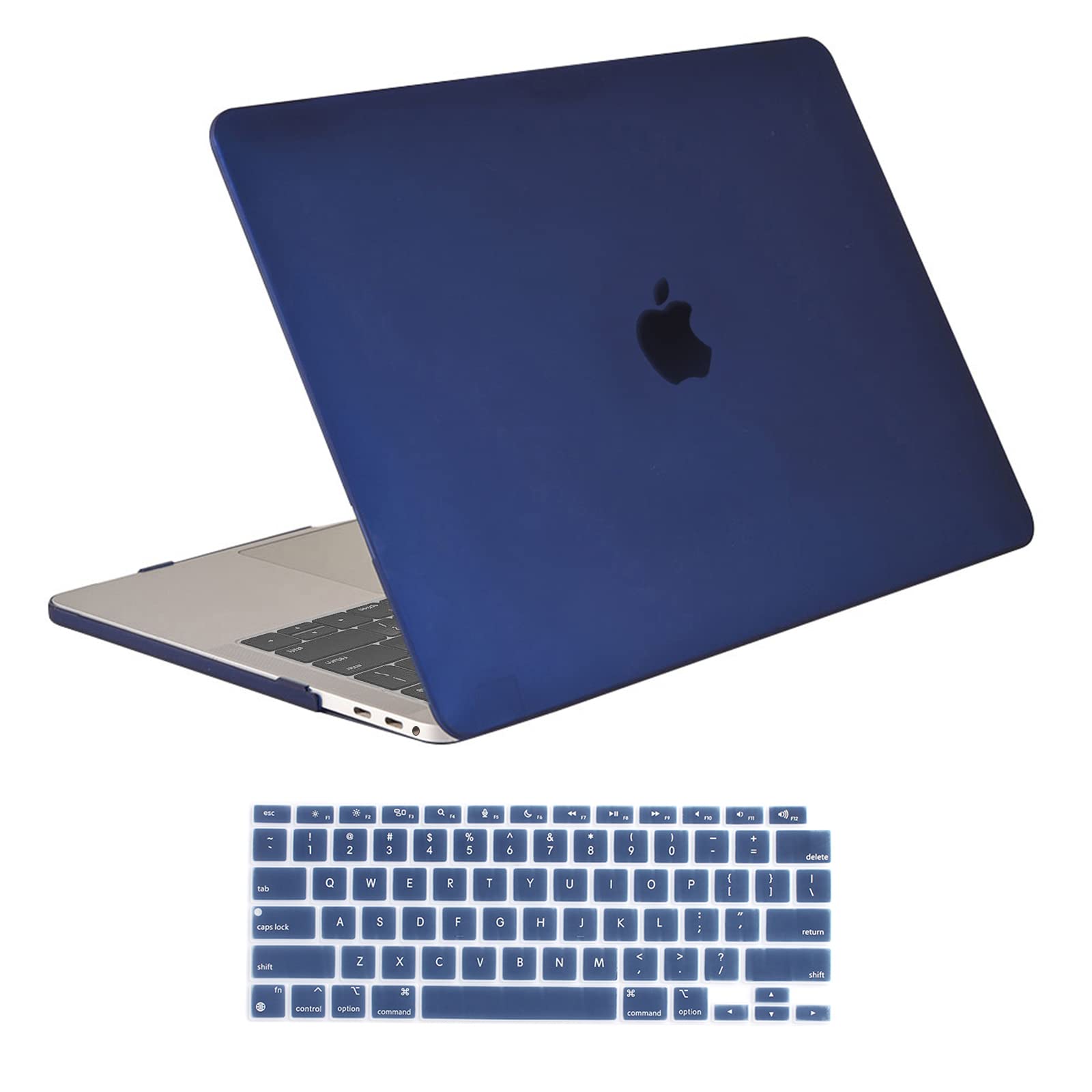T Tersely Clear Case for MacBook Air 15-inch 2024 2023(M3/M2 chip, Model A3114/A2941),with 15.3-inch Liquid Retina Display,Protective Plastic Hard Clear Case + Keyboard Cover - Blue