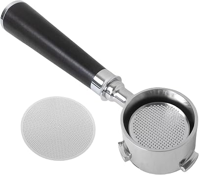 GRABOTE 51mm Bottomless Portafilter Kit - 3 Ears, Compatible with Wirsh Espresso Machine, Includes Puck Screen & Basket