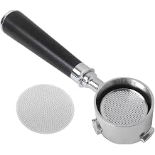 51mm Bottomless Portafilter Kit - 3 Ears, Fits for Wirsh Espresso Machine, Includes Puck Screen & Basket