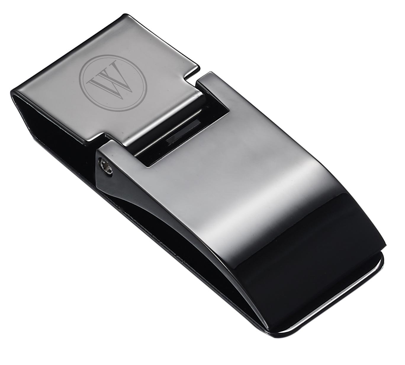 Visol Calvin Stainless Steel Hinged Money Clip - Gunmetal