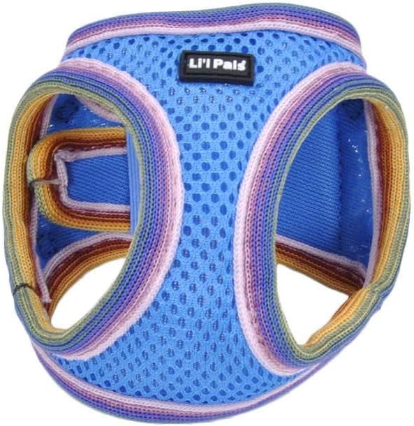 Coastal - Li'l Pals - Comfort Mesh Dog Harness, Blue Lagoon, 3/8" x 8"-10"